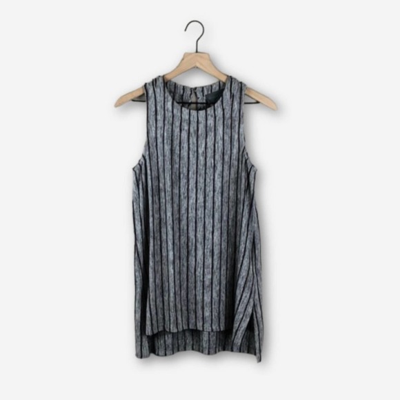 Sunday in Brooklyn Striped Sleeveless Tunic (XS) - Picture 1 of 7